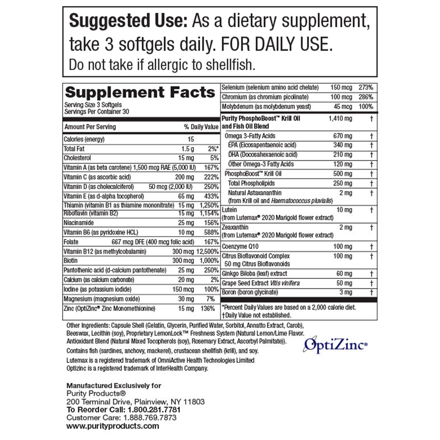 The Purity Super Pill&trade; - 90 Softgels (30 Servings)